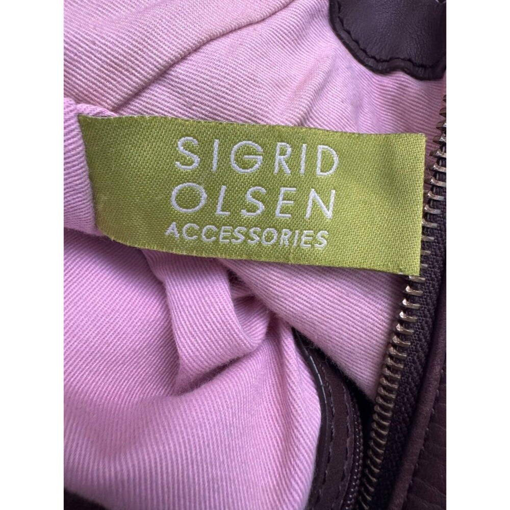 SIGRID OLSEN Hobo Bag Leather Dark Chocolate Brown - Picture 6 of 10